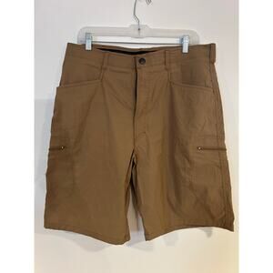 WRANGLER Sz 36 Tan Mens Performance Comfort Flex Cargo Short Quick Drying